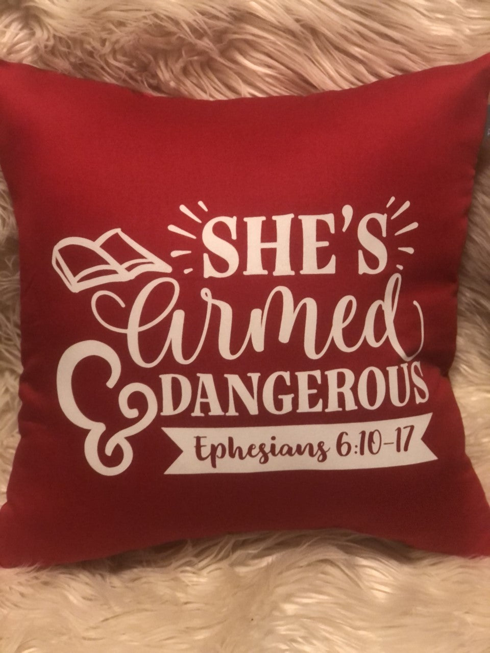 She's Armed Pillow