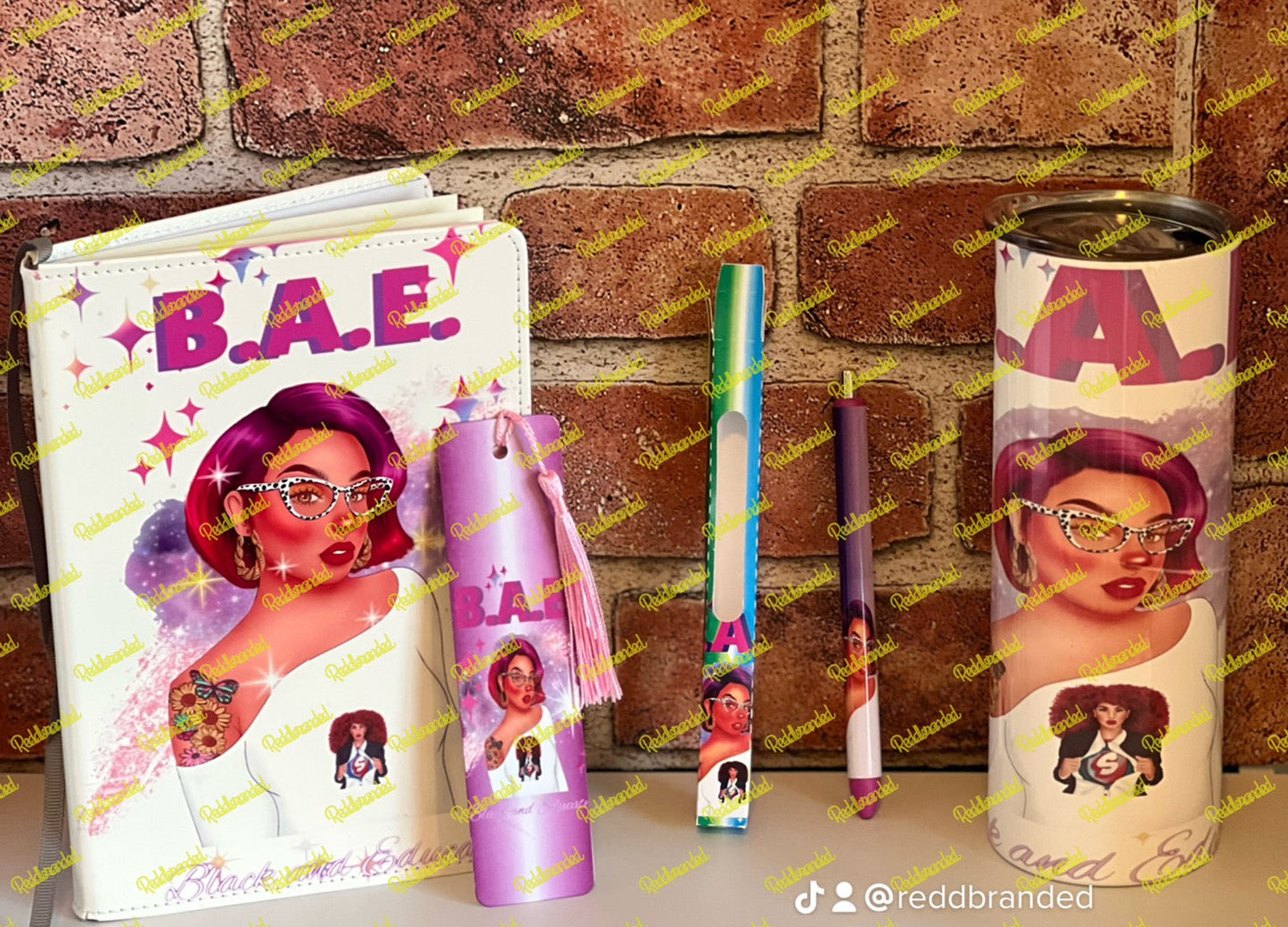 Journal Sets with Pen, Tumbler, Bookmark and lunch tote