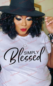 Simply Blessed (Various Color Shirts)