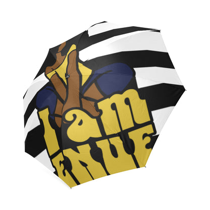 I am Enuf Striped Umbrella