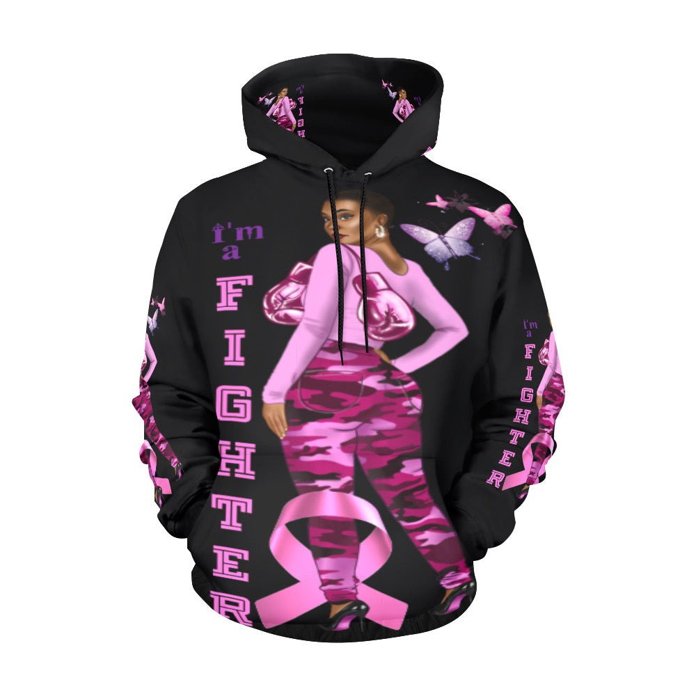 BC I am a fighter Black Hoodie