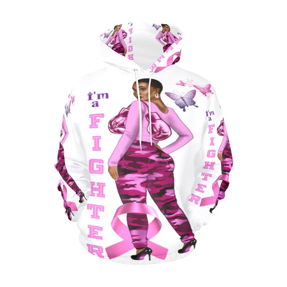 BC I am a figter White Hoodie