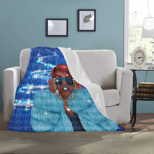 Merry Christmas Blue baby Ultra-Soft Micro Fleece Blanket 40"x50"