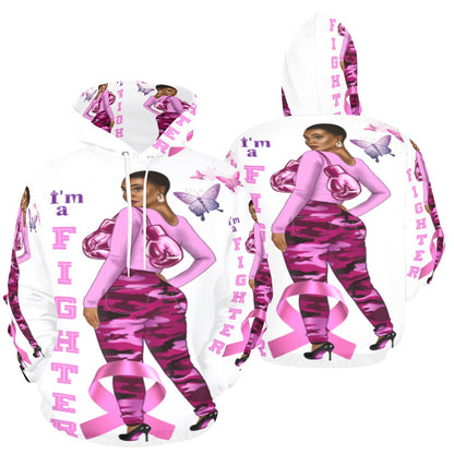 BC I am a figter White Hoodie