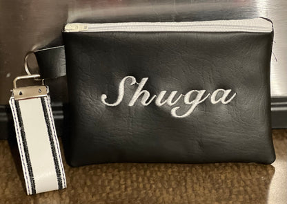 Custom Embroidered Wristlet