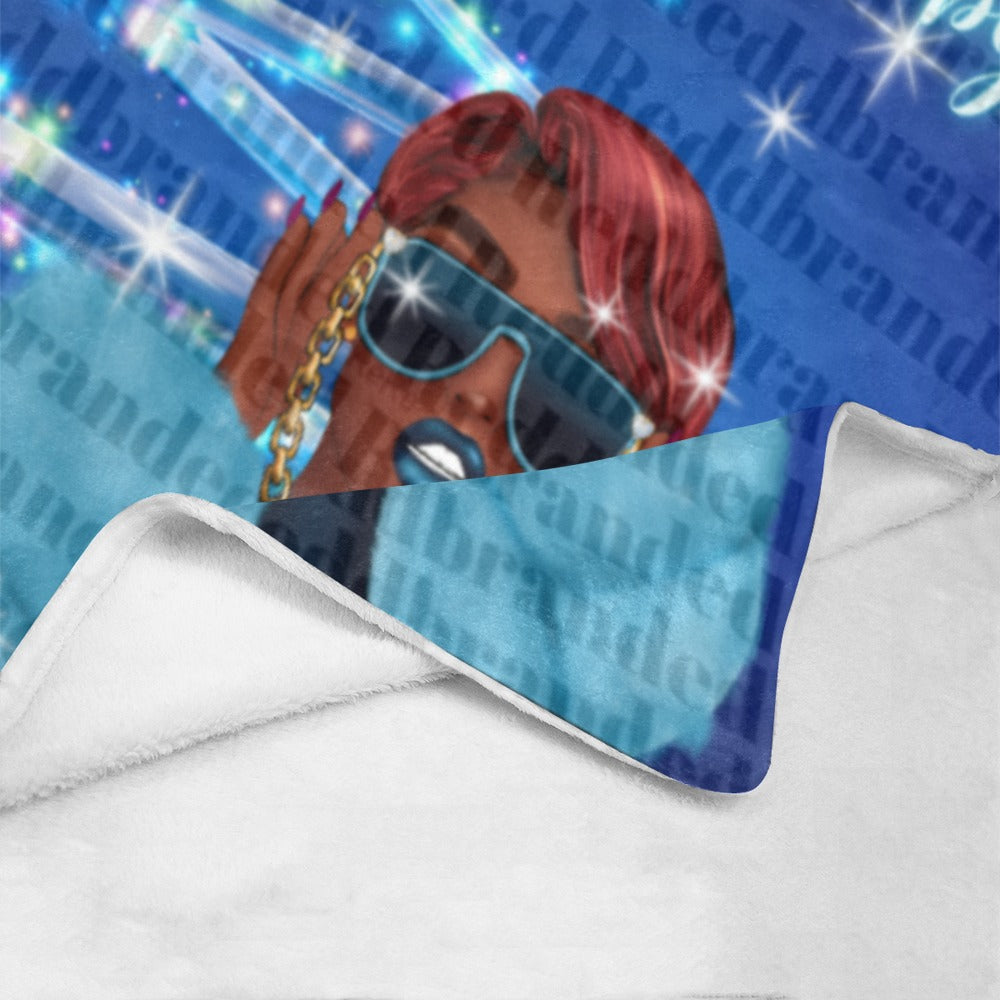 Merry Christmas Blue baby Ultra-Soft Micro Fleece Blanket 40"x50"