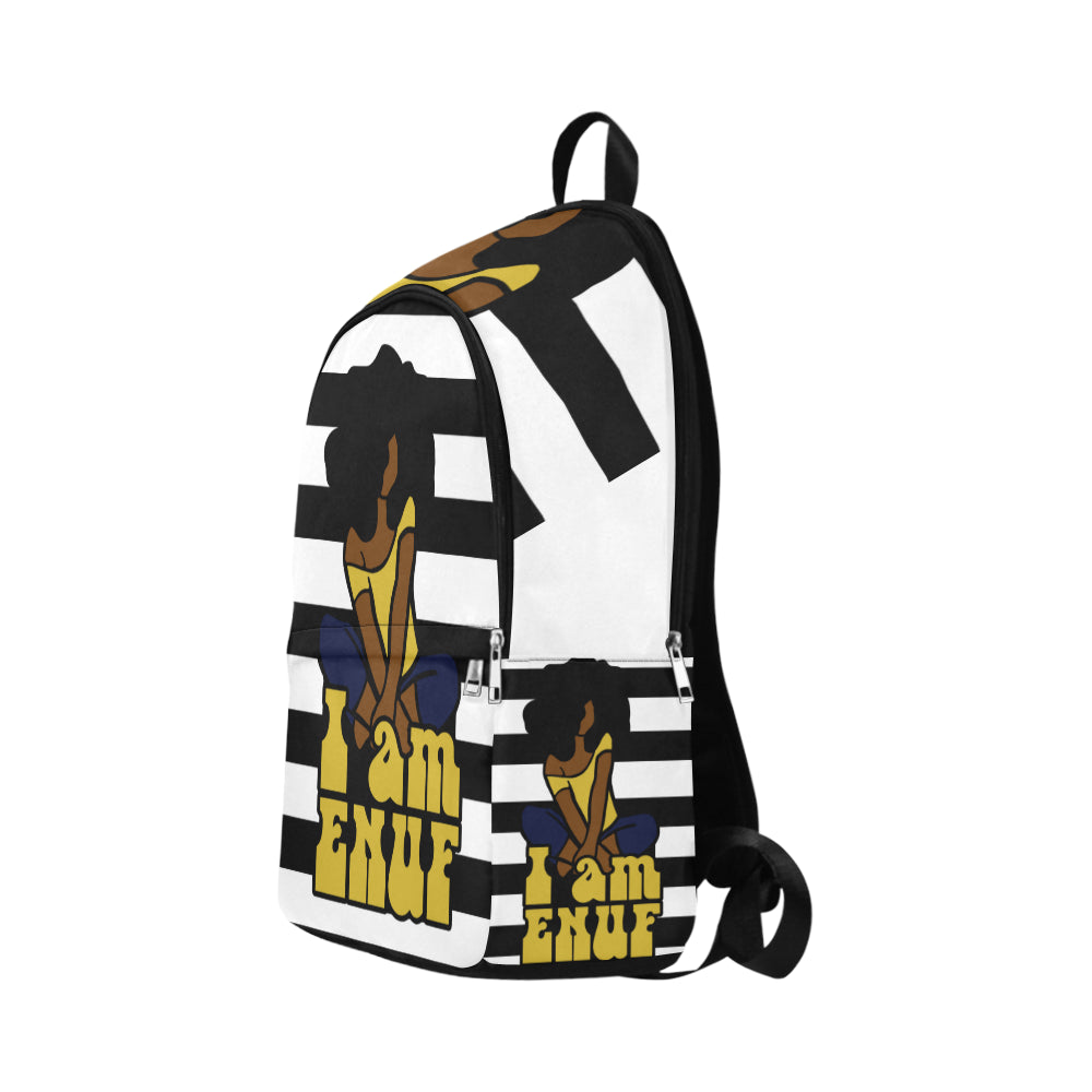 I am Enuf Striped  Backpack