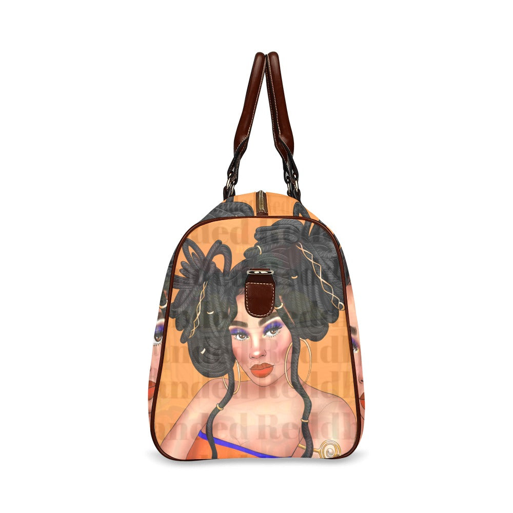 Orange Travel Tote