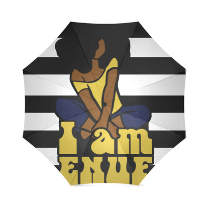 I am Enuf Striped Umbrella