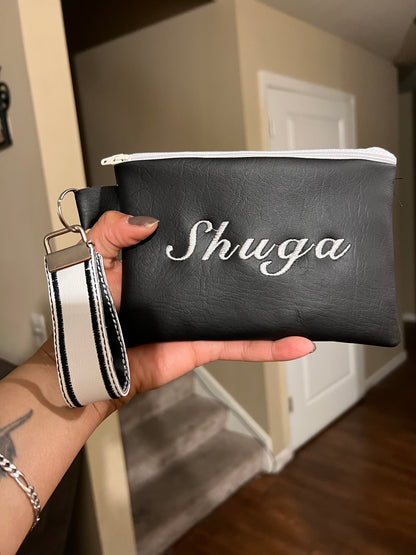 Custom Embroidered Wristlet