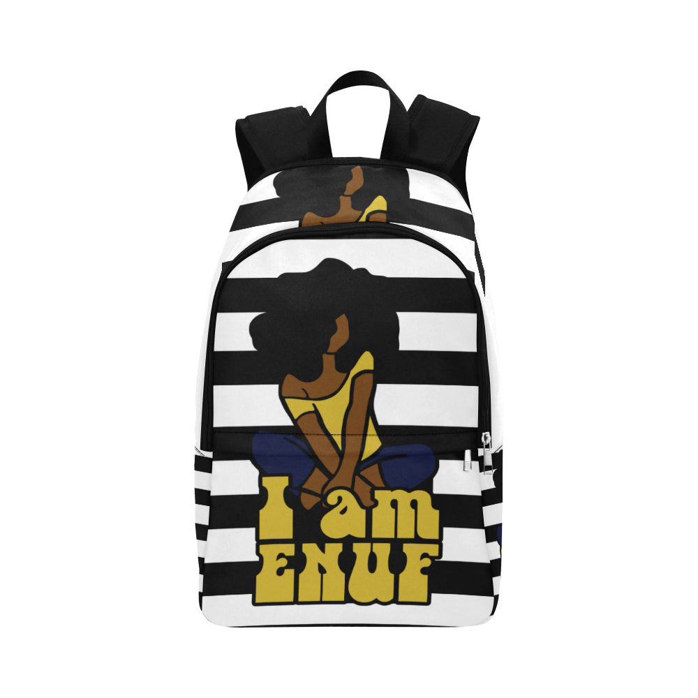 I am Enuf Striped  Backpack