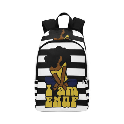 I am Enuf Striped  Backpack