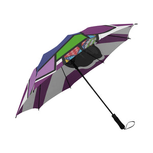 Shopping Diva Semi-Automatic Foldable Umbrella