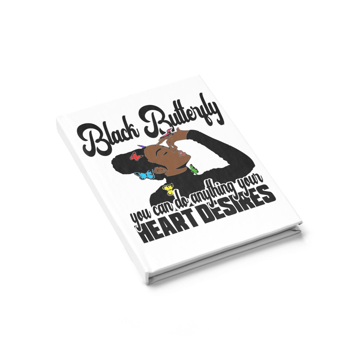 Black Butterfly Journal - Ruled Line