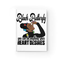 Load image into Gallery viewer, Black Butterfly Journal - Ruled Line
