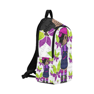 Purple & Pink Skating Girl Backpack